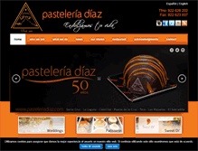 Tablet Screenshot of pasteleriadiaz.com